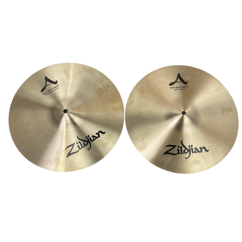 Vist Large View of Product Image Which is Used Zildjian 14IN A NEW BEAT HIHATS Hi Hat Cymbals 14"