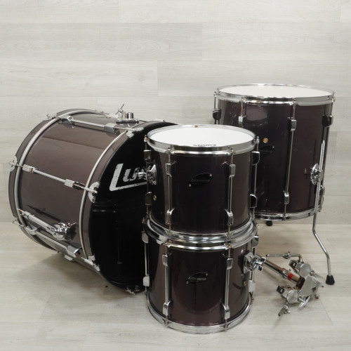 Vist Large View of Product Image Which is Used Ludwig Rocker Vintage Drum Shell Kit Blue