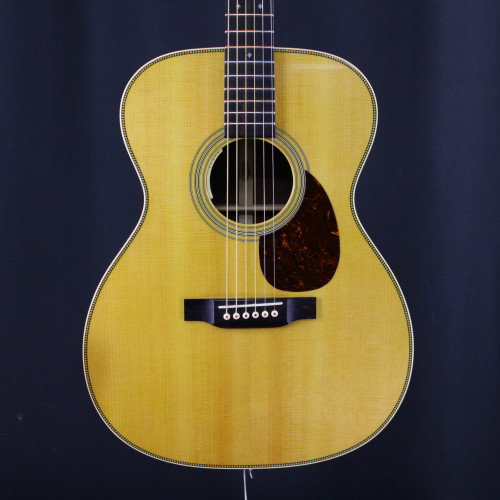 Vist Large View of Product Image Which is Used Martin OM-28 2021 Solid Top Acoustic Guitar Natural