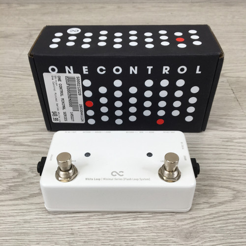 Vist Large View of Product Image Which is Used ONE CONTROL MINIMAL SERIES WHITE LOOP Looper Pedal