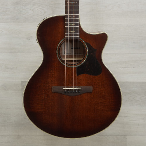 Vist Large View of Product Image Which is Used Ibanez AE340FMH Grand Auditorium Olid Top Acoustic Guitar Sunburst