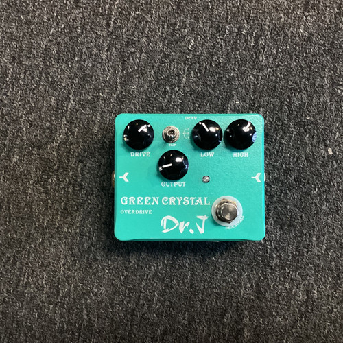 Vist Large View of Product Image Which is Used DR. J Pedals GREEN CRYSTAL Distortion Pedal