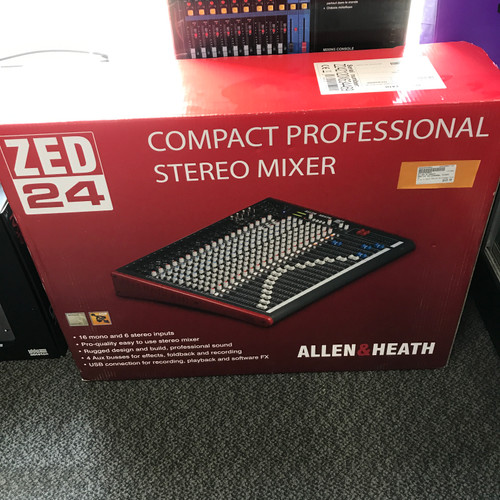 Vist Large View of Product Image Which is Used Allen & Heath ZED-24 24-CHANNEL MIXER Mixing Console