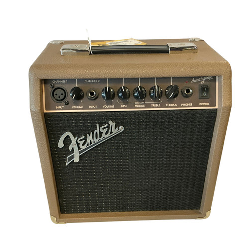 Vist Large View of Product Image Which is Used Fender ACOUSTASONIC 15 1 x 8 Solid State Amplifier 1 x 8