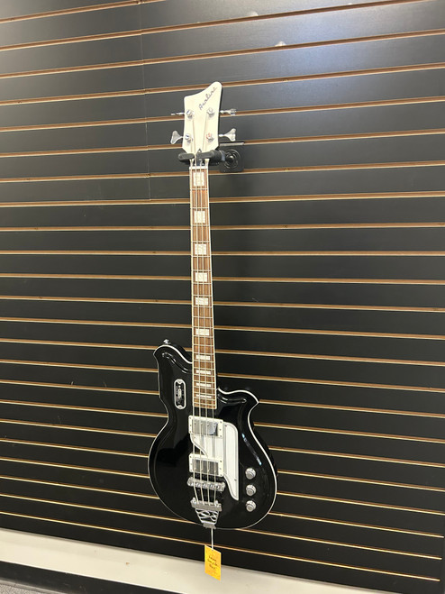 Vist Large View of Product Image Which is Used Airline MAP Bass Guitar Black 4-String