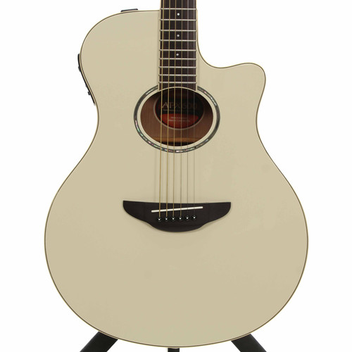 Vist Large View of Product Image Which is Used Yamaha APX600 VW Laminate Top Acoustic Guitar White