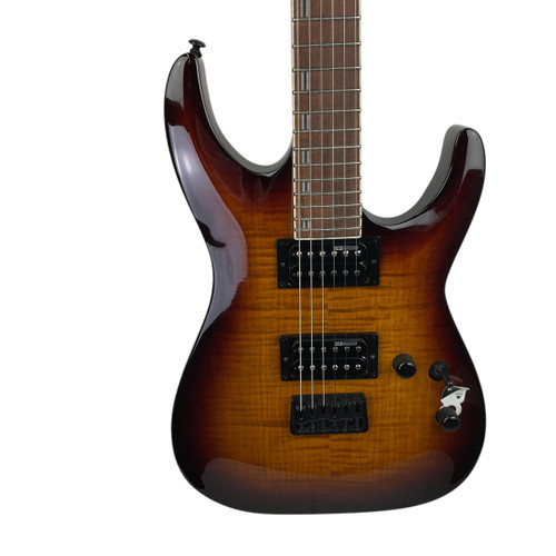 Vist Large View of Product Image Which is Used LTD H-200FM Double Cut Electric Guitar Sunburst 6-String
