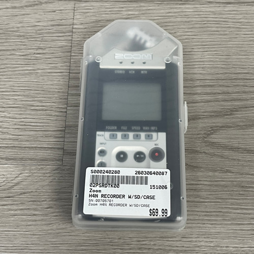 Vist Large View of Product Image Which is Used - Zoom H4N RECORDER W/SD/CASE Compact Digital Recorder