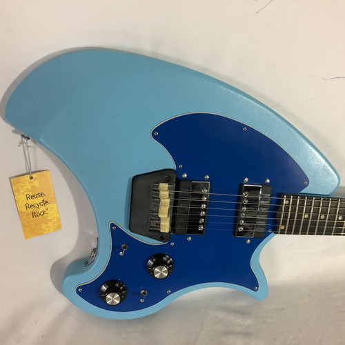 Vist Large View of Product Image Which is Used Ovation BREADWINNER Vintage Electric Guitar Blue 6-String