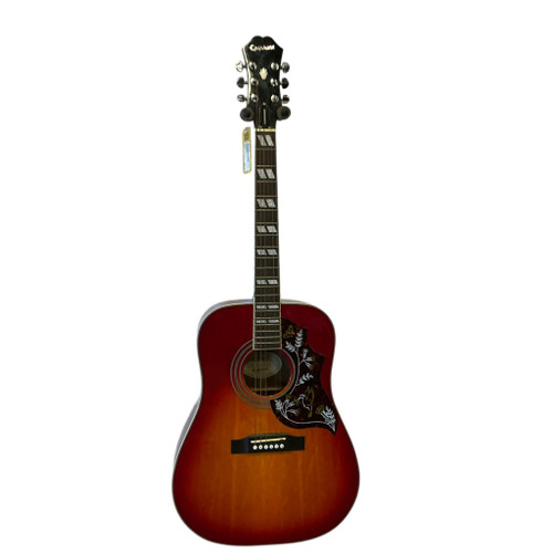 Vist Large View of Product Image Which is Used Epiphone HUMMINGBIRD/HS Solid Top Acoustic Guitar Red
