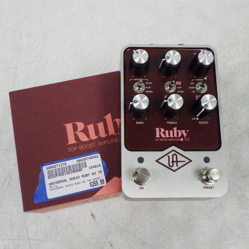 Vist Large View of Product Image Which is Used UNIVERSAL AUDIO RUBY 63 TOP BOOST Guitar Effects Pedal