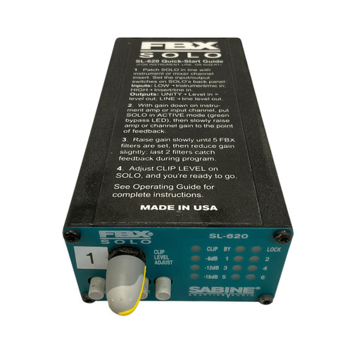 Vist Large View of Product Image Which is Used Sabine SL-620 FBX Solo Feedback Controller with Power Adapter