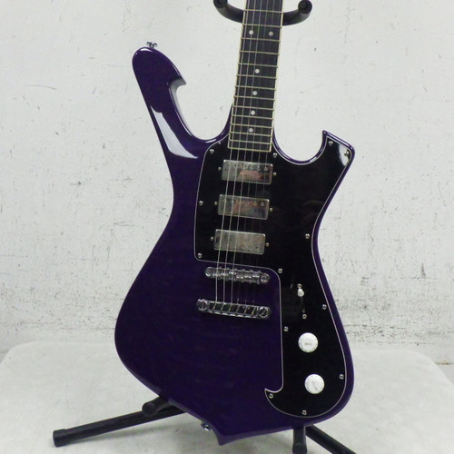 Vist Large View of Product Image Which is Used Ibanez fireman FRM300 Offset Double Cutaway Electric Guitar Purple 6-String