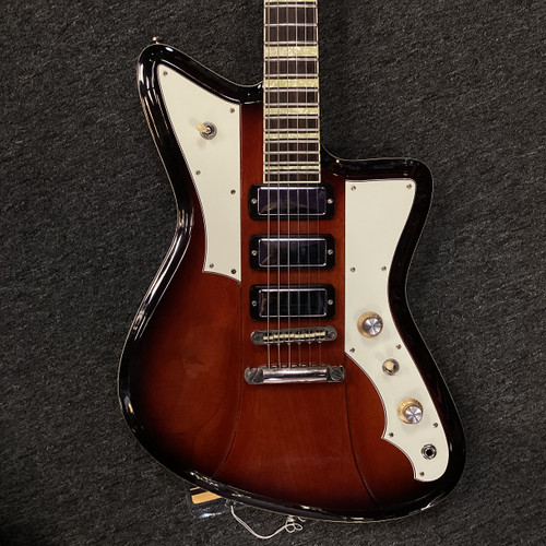 Vist Large View of Product Image Which is Used Rivolta MONDATA VIII Offset Double Cutaway Electric Guitar Sunburst 6-String