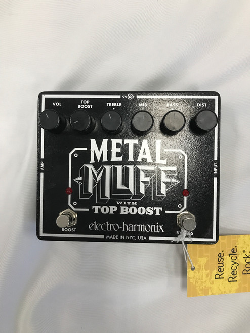 Vist Large View of Product Image Which is Used Electro Harmonix (E/H) METAL MUFF WITH TOP BOOST Distortion Pedal
