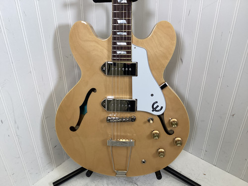Vist Large View of Product Image Which is Used Epiphone CASINO Semi-Hollow Electric Guitar Natural 6-String