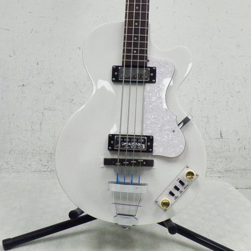 Vist Large View of Product Image Which is Used Hofner ingnition Series Club Bass  Guitar White 4-String
