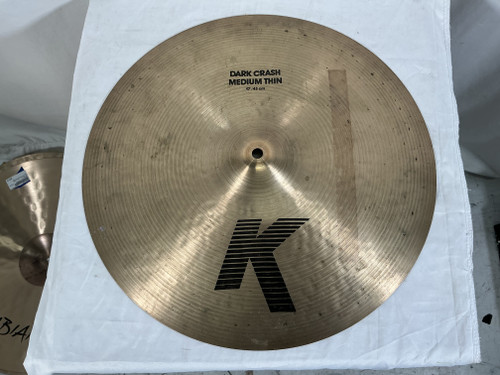 Vist Large View of Product Image Which is Used Zildjian 17 IN K DARK CRASH MEDIUM THIN Crash Cymbal 17"