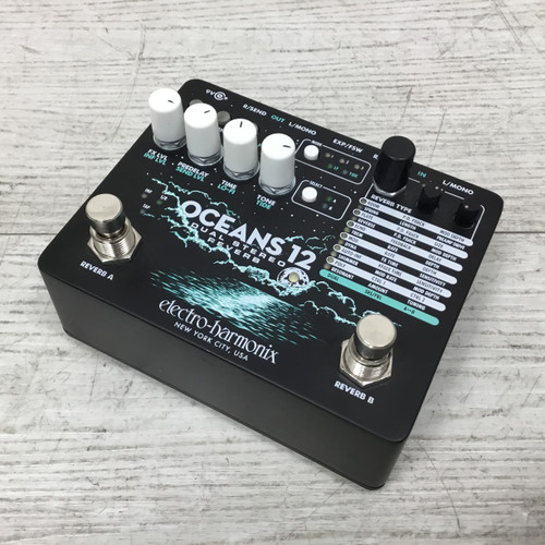 Vist Large View of Product Image Which is Used Electro Harmonix Oceans 12 Dual Reverb Pedal