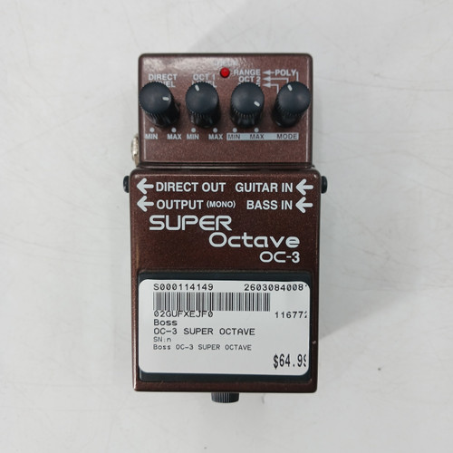 Vist Large View of Product Image Which is Used Boss OC-3 SUPER OCTAVE Octave Pedal