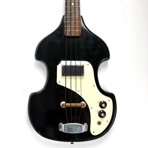 Vist Large View of Product Image Which is Used Valco 60s Supro Violin Bass Guitar Black 4-String
