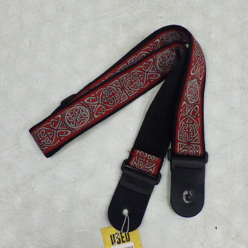 Vist Large View of Product Image Which is Used Planet Waves Red Celtic Knot Strap Guitar Accessory