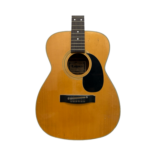 Vist Large View of Product Image Which is Used Lotus L-75 KOREAN MADE ACOUSTIC GUITAR AS-IS Vintage Laminate Top Acoustic Guitar Natural