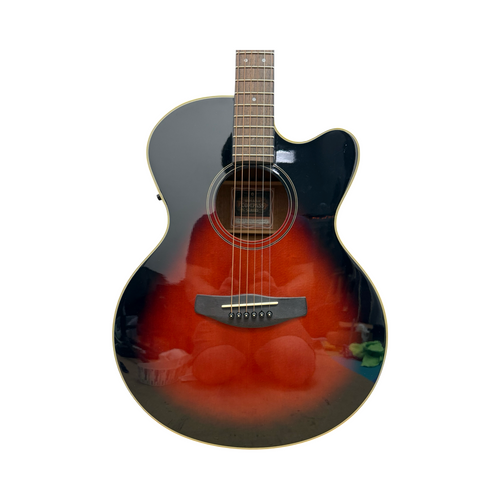 Vist Large View of Product Image Which is Used Yamaha CPX-5 ACOUSTIC-ELECTRIC GUITAR Solid Top Acoustic Guitar Red