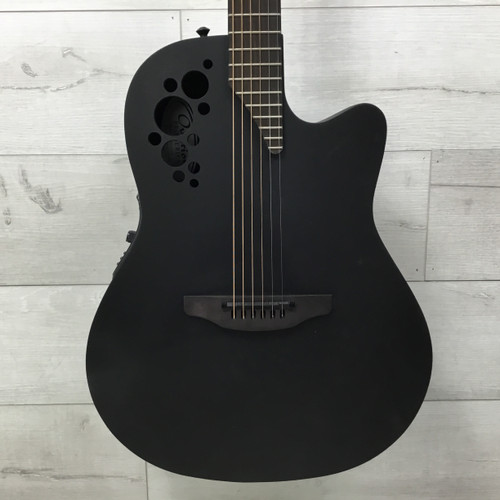 Vist Large View of Product Image Which is Used Ovation Pro Series Elite TX Mid-Depth Acoustic/Electric Guitar Black