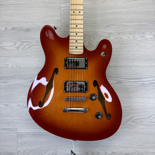 Vist Large View of Product Image Which is Used Squier AFFINITY STARCASTER SIENNA SUNBURST Semi-Hollow Electric Guitar Cherry Sunburst 6-String