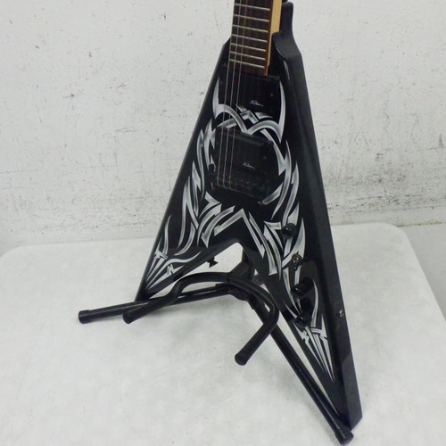 Vist Large View of Product Image Which is Used BC Rich KKV Flying V Modern Metal Electric Guitar Black 6-String