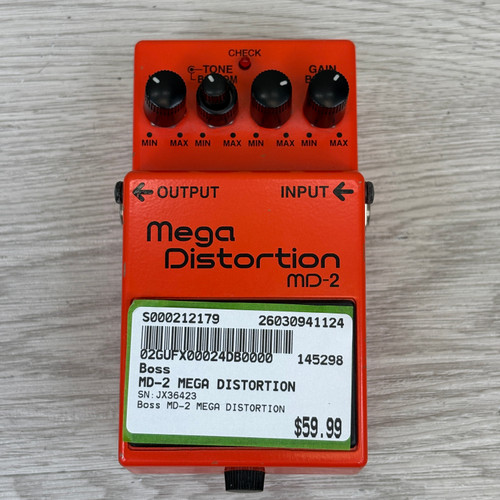 Vist Large View of Product Image Which is Used Boss MD-2 MEGA DISTORTION Distortion Pedal
