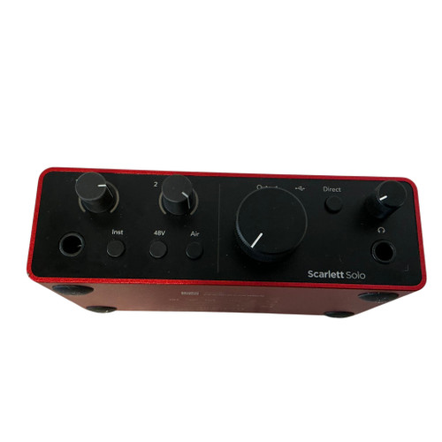 Vist Large View of Product Image Which is Used Focusrite SCARLETT SOLO 4TH GEN Computer Interface 2 A/D Recording Inputs