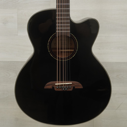 Vist Large View of Product Image Which is Used Alvarez ABT60CE Baritone 8 String Black Solid Top Acoustic Guitar Black