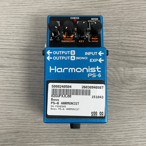 Vist Large View of Product Image Which is Used Boss PS-6 HARMONIST Pitch Pedal