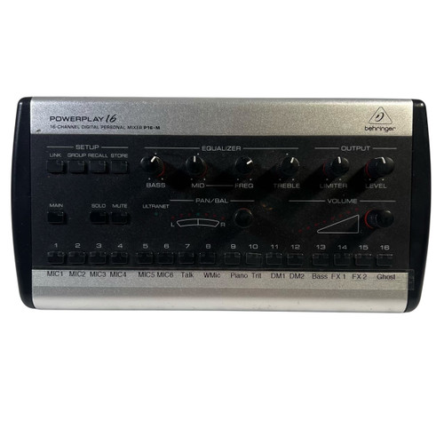 Vist Large View of Product Image Which is Used Behringer Powerplay P16-M Personal Monitor Mixer w/ All