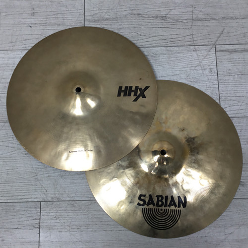 Vist Large View of Product Image Which is Used Sabian HHX 14" Groove Hi Hat Cymbals