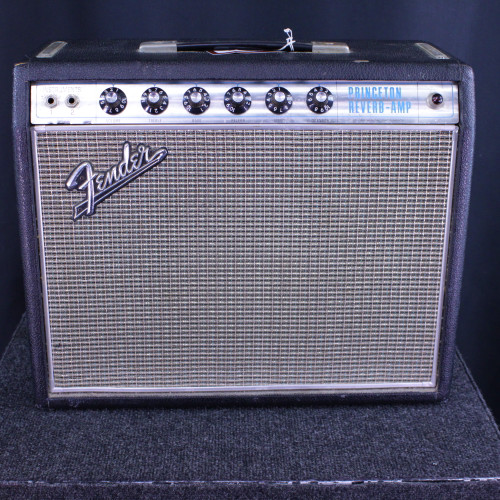 Vist Large View of Product Image Which is Used Fender PRINCETON REVERB 1967 SILVERFACE SERVICE Vintage Tube Guitar Combo