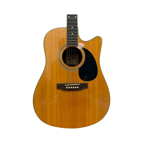 Vist Large View of Product Image Which is Used Montana EM28C-4 VINTAGE KOREAN ACOUSTIC-ELECTRIC Vintage Laminate Top Acoustic Guitar Natural