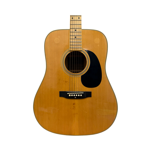 Vist Large View of Product Image Which is Used Crestwood MODEL 2029 VINTAGE JAPANESE DREADNOUGHT Vintage Solid Top Acoustic Guitar Natural