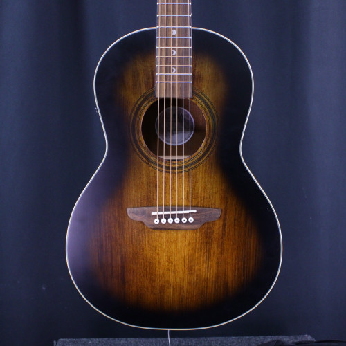 Vist Large View of Product Image Which is Used Luna ART VINTAGE PARLOR ACOUSTIC ELEC Laminate Top Acoustic Guitar Wood