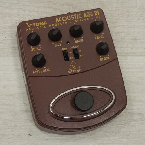Vist Large View of Product Image Which is Used Behringer Acoustic Adi 21 Accoustic Preamp Pedal