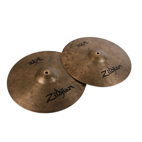 Vist Large View of Product Image Which is Used Zildjian ZBT HI HATS 14 Hi Hat Cymbals 14"