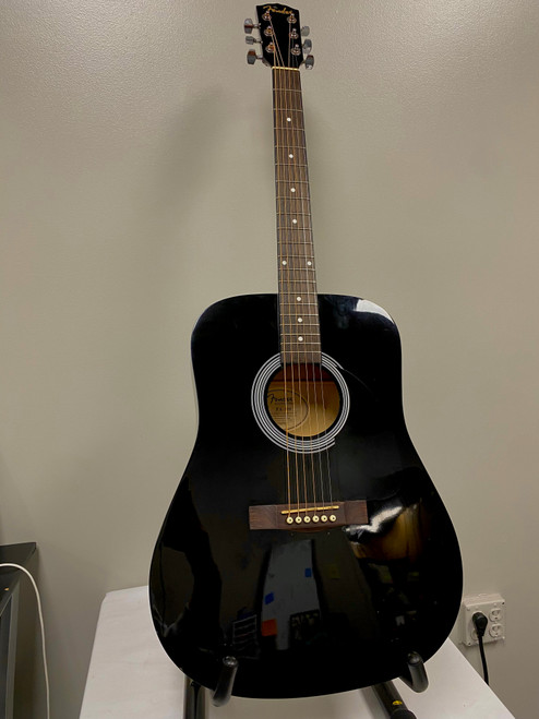 Vist Large View of Product Image Which is Used Fender FA-100 Laminate Top Acoustic Guitar Black
