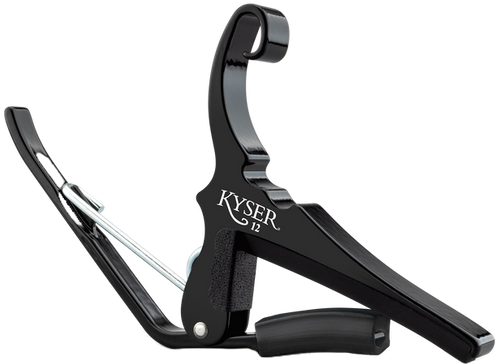Vist Large View of Product Image Which is New Kyser Quick-Change 12 String Capo Black