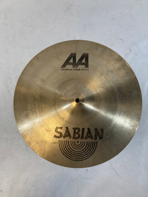 Vist Large View of Product Image Which is Used Sabian 16" AA MEDIUM CRASH Cymbal