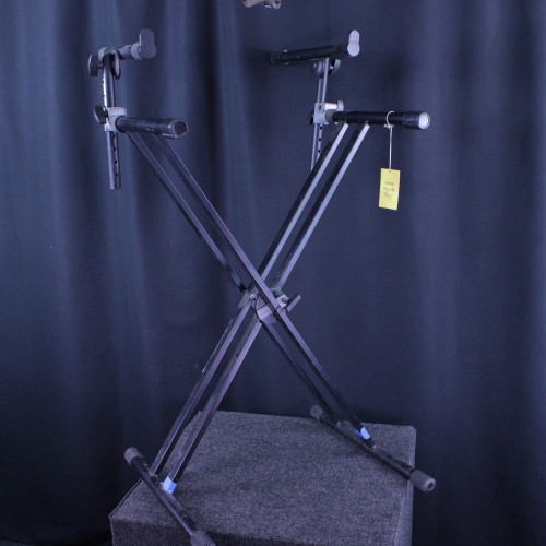 Vist Large View of Product Image Which is Used Quik Lok 2 TIER KEYBOARD STAND Tiered Keyboard Stand