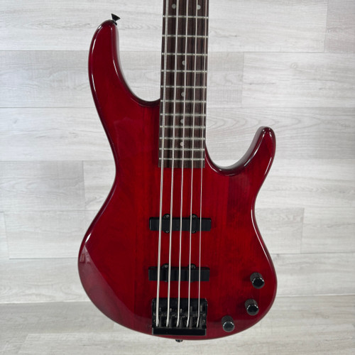 Vist Large View of Product Image Which is Used Ibanez TRB105 Bass Guitar - Red - 5-string - AS IS - Read Description