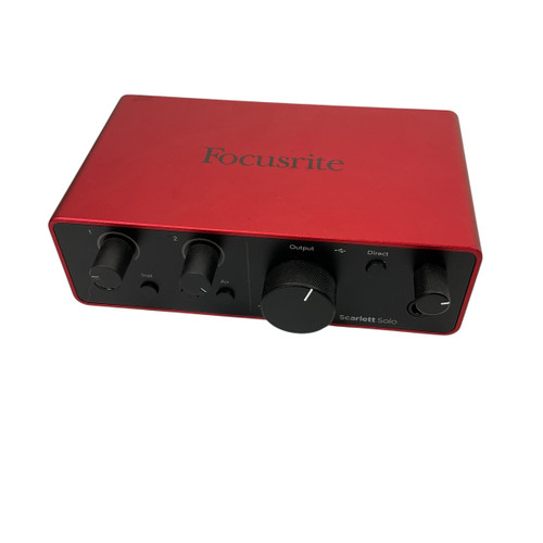 Vist Large View of Product Image Which is Used Focusrite SCARLETT SOLO 4TH GEN Computer Interface 2 A/D Recording Inputs