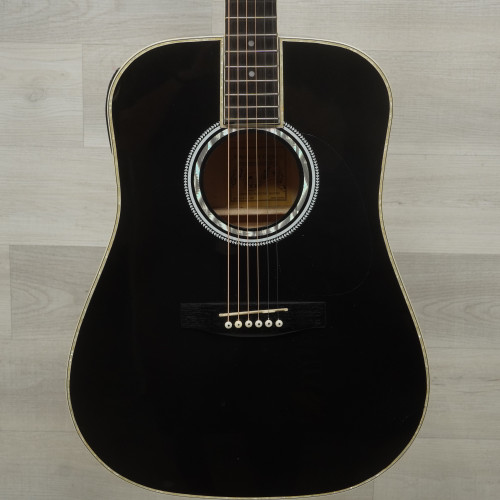 Vist Large View of Product Image Which is Used Esteban AL-100 Laminate Top Acoustic Guitar Black